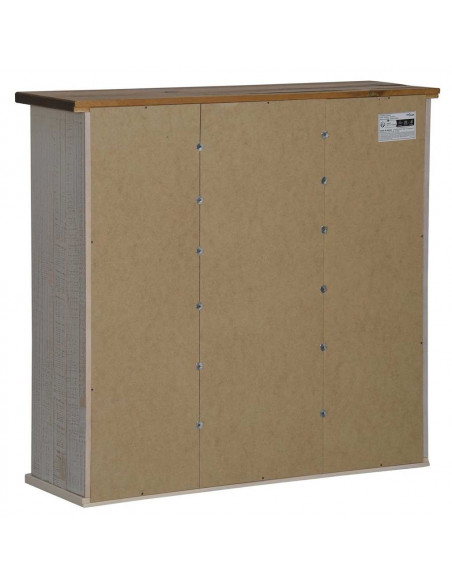 Pensile HALDEN 2 Ante Scorrevoli Bianco 75x22,5x70 cm Pino