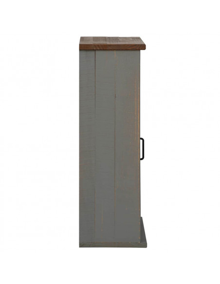 Pensile HALDEN 2 Ante Scorrevoli Grigio 75x22,5x70 cm Pino