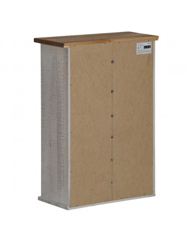 Pensile HALDEN con Anta Scorrevole Grigio 49x22,5x70 cm in Pino