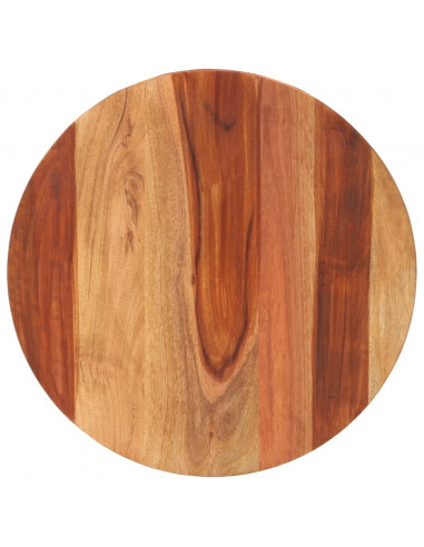 Piano Tavolo in Legno Massello di Acacia Rotondo 15-16 mm 40 cm