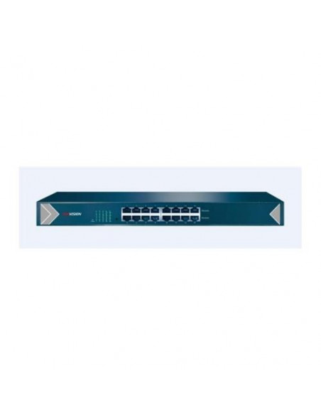 SWITCH HIKVISION 16 Gigabit RJ45 ports, 19-inch Rack-mountable Steel Case Unmanaged Switch