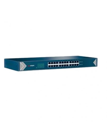 SWITCH HIKVISION 24  Gigabit RJ45 ports, 19-inch Rack-mountable Steel Case Unmanaged Switch