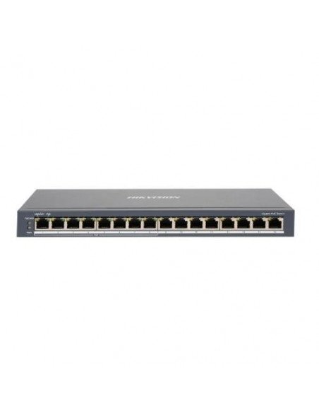 SWITCH HIKVISION 8 Gigabit POE ports, 8 Gigabit RJ45, 802.3af/at, PoE power budget 110w, SOHO - DS-3E0516P-O