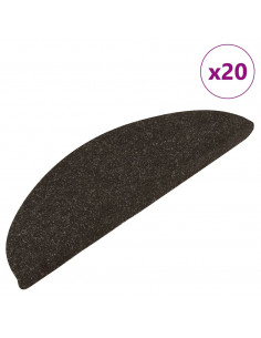 Tappetini Autoadesivi per Scale 20 pz Antracite 65x22,5x3,5 cm