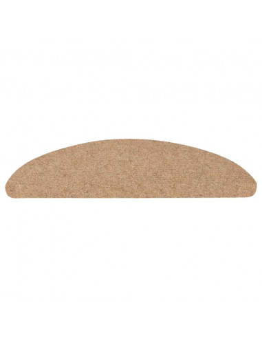 Tappetini Autoadesivi per Scale 20 pz Beige 65x22,5x3,5 cm