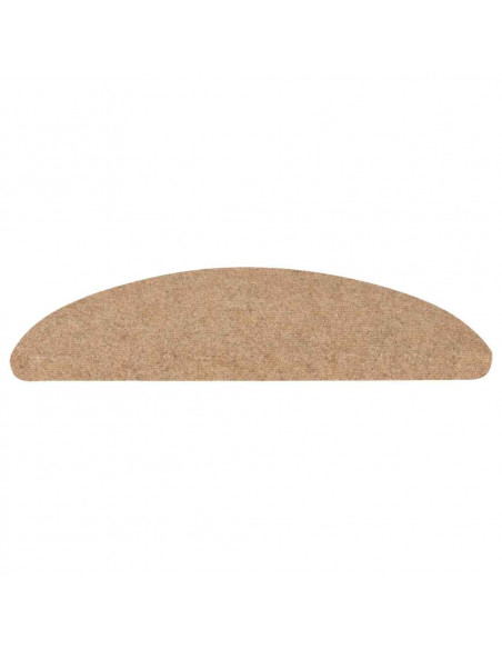 Tappetini Autoadesivi per Scale 20 pz Beige 65x22,5x3,5 cm