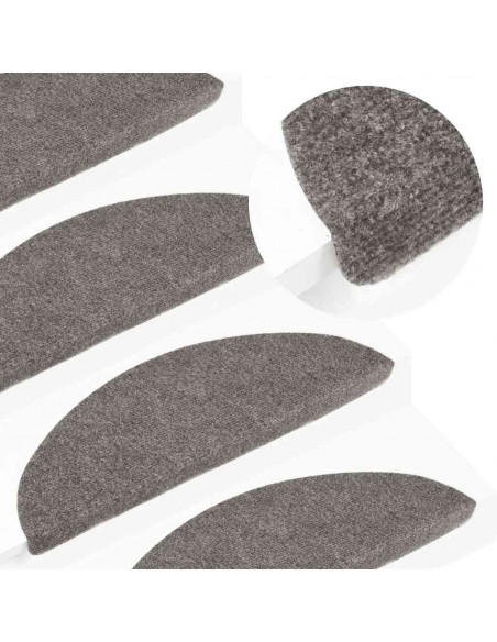 Tappetini Autoadesivi per Scale 20 pz Grigi 56x17x3 cm