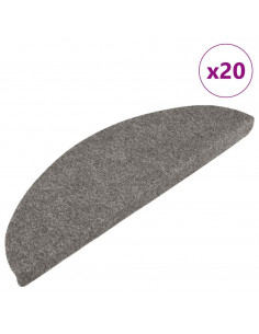 Tappetini Autoadesivi per Scale 20 pz Grigi 65x22,5x3,5 cm