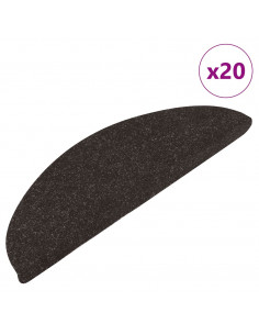 Tappetini Autoadesivi per Scale 20 pz Neri 56x17x3 cm