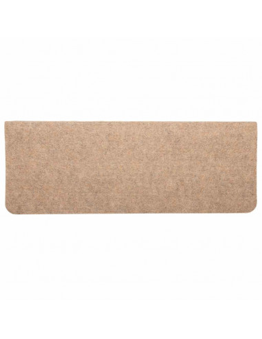 Tappetini Autoadesivi per Scale 30 pz Beige 65x24,5x3,5 cm