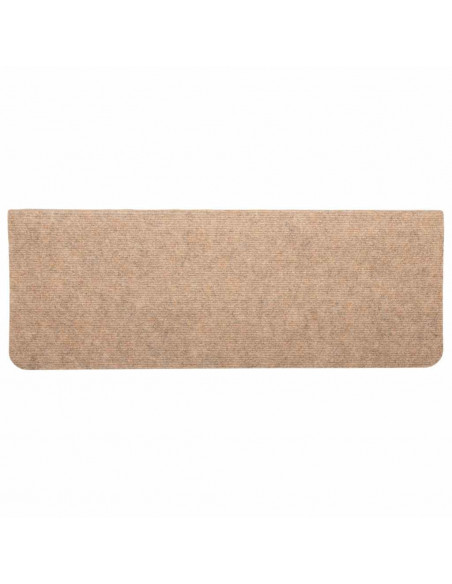 Tappetini Autoadesivi per Scale 30 pz Beige 65x24,5x3,5 cm