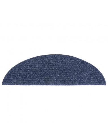 Tappetini Autoadesivi per Scale 30 pz Blu 56x17x3 cm