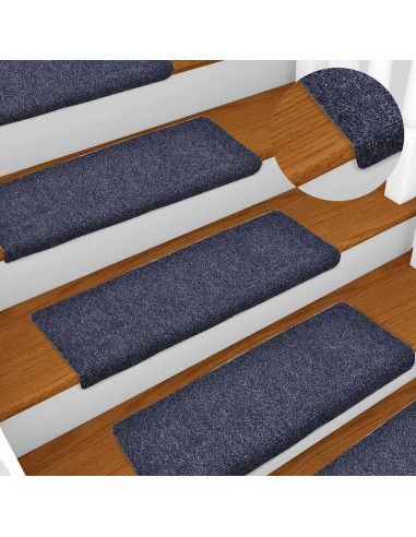 Tappetini Autoadesivi per Scale 30 pz Blu 65x21x4 cm