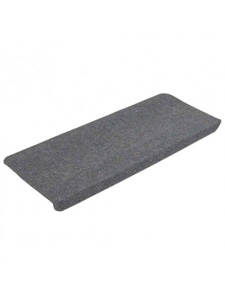 Tappetini Autoadesivi per Scale 30 pz Grigi 65x24,5x3,5 cm