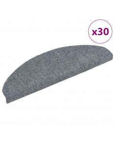 Tappetini Autoadesivi per Scale 30 pz Grigio Chiaro 65x21x4 cm