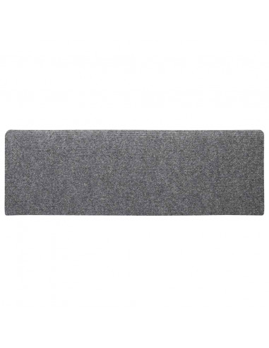 Tappetini Autoadesivi per Scale 30 pz Grigio Chiaro 65x21x4 cm