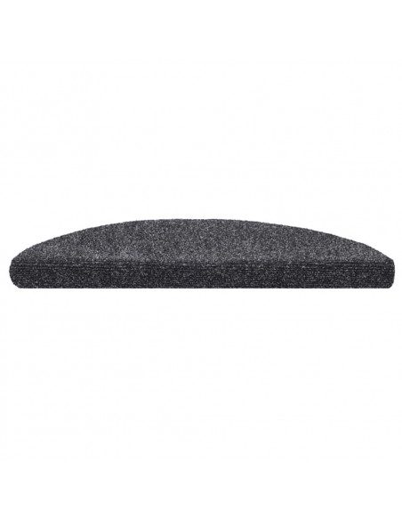 Tappetini Autoadesivi per Scale 30 pz Grigio Scuro 56x17x3 cm