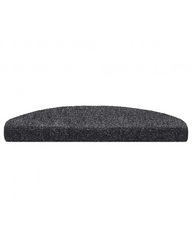 Tappetini Autoadesivi per Scale 30 pz Grigio Scuro 65x21x4 cm