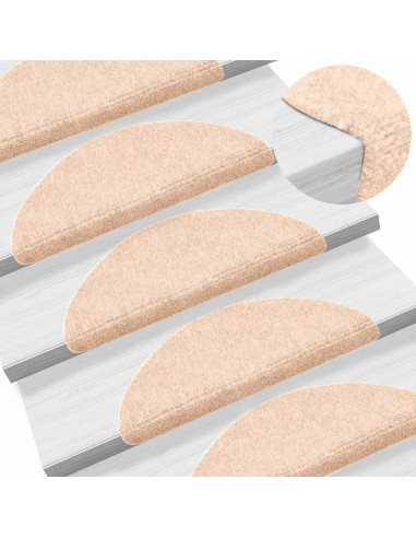 Tappetini Autoadesivi per Scale 30 pz Marrone 56x17x3 cm