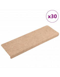 Tappetini Autoadesivi per Scale 30 pz Marrone 65x21x4 cm