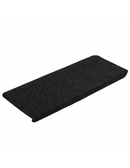 Tappetini Autoadesivi per Scale 30 pz Neri 65x24,5x3,5 cm