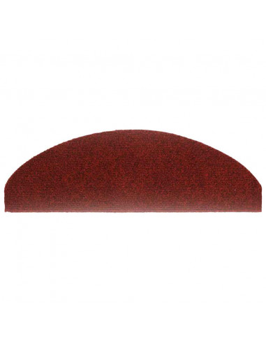 Tappetini Autoadesivi per Scale 30 pz Rossi 65x21x4 cm