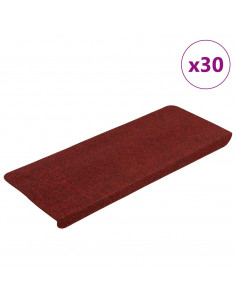 Tappetini Autoadesivi per Scale 30 pz Rossi 65x24,5x3,5 cm