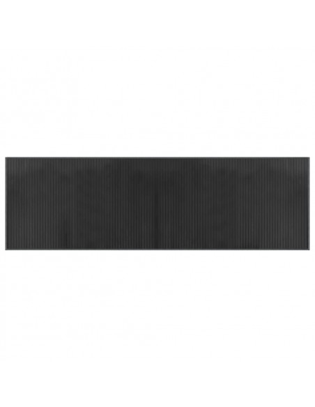 Tappeto Rettangolare Grigio 60x200 cm in Bambù
