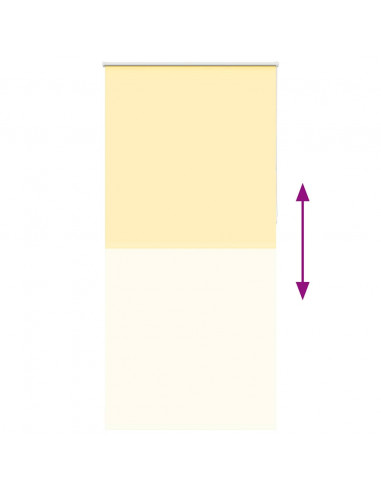 Tenda a Rullo Oscurante 110x230 cm Larghezza Tessuto 105,7 cm