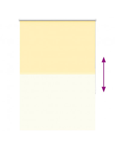 Tenda a Rullo Oscurante 115x130 cm Larghezza Tessuto 110,7 cm