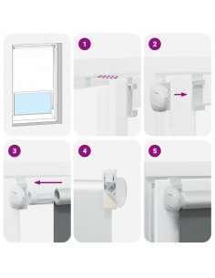 Tenda a Rullo Oscurante 115x150 cm Larghezza Tessuto 110,7 cm