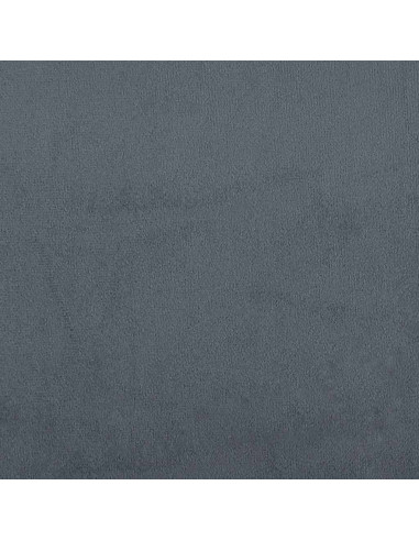 Giroletto a Molle con Materassi Grigio Scuro 180x220 cm Velluto