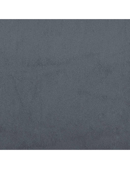 Giroletto a Molle con Materasso Grigio Scuro 160x210 cm Velluto