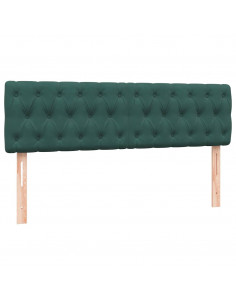 Giroletto a Molle con Materasso Verde Scuro 160x210 cm Velluto 2
