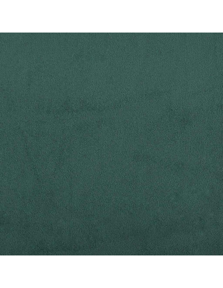 Giroletto a Molle con Materasso Verde Scuro 160x220 cm Velluto