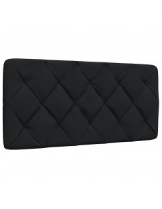 Giroletto con LED senza Materasso Nero 100x200 cm in Tessuto