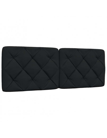 Giroletto con LED senza Materasso Nero 120x200 cm Tessuto