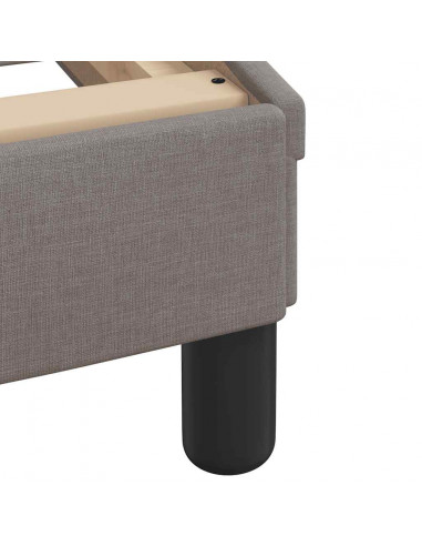 Giroletto con LED senza Materasso Tortora 90x200 cm Tessuto