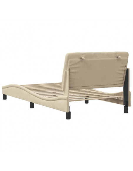 Giroletto senza Materasso Crema 100x200 cm in Tessuto