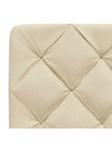 Giroletto senza Materasso Crema 140x200 cm in Tessuto