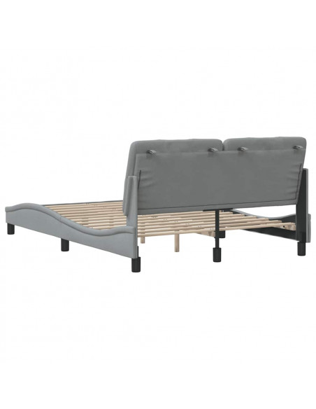 Giroletto senza Materasso Grigio Chiaro 120x200 cm Tessuto