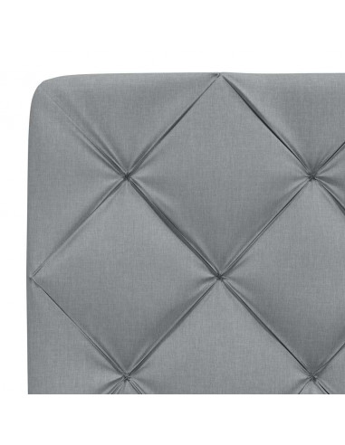 Giroletto senza Materasso Grigio Chiaro 90x200 cm Tessuto