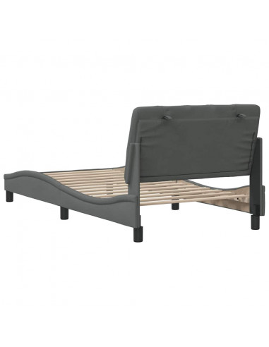 Giroletto senza Materasso Grigio Scuro 100x200 cm Tessuto