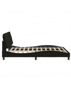 Giroletto senza Materasso Nero 160x200 cm in Tessuto 2