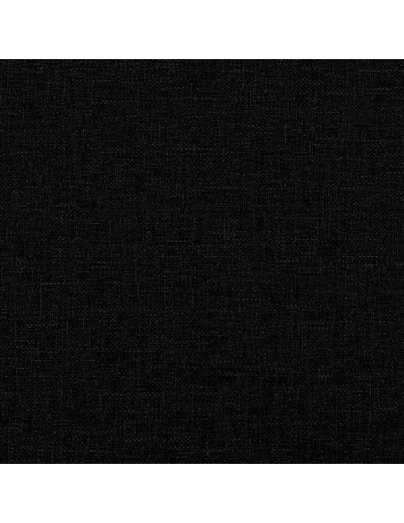 Giroletto senza Materasso Nero 200x200 cm in Tessuto