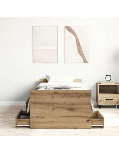 Giroletto senza Materasso Rovere Artigianale 100x200cm 2