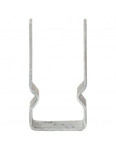 Picchetti per Recinzione 12 pz Argento 7x6x15cm Acciaio Zincato 2