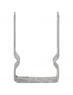 Picchetti per Recinzione 12 pz Argento 9x6x15cm Acciaio Zincato 2