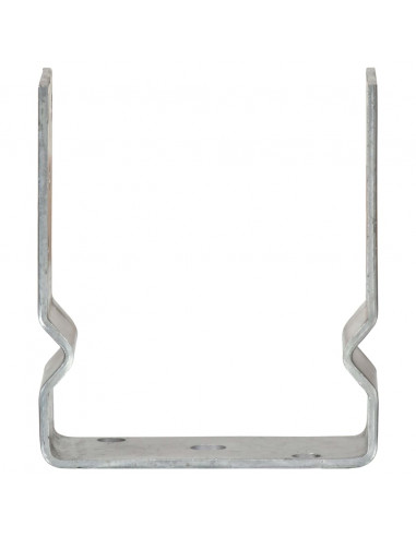 Picchetti per Recinzione 12pz Argento 12x6x15cm Acciaio Zincato