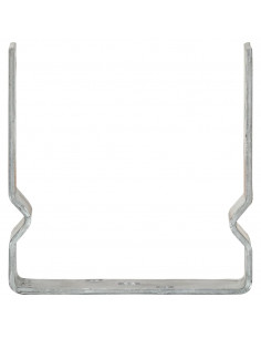 Picchetti per Recinzione 12pz Argento 14x6x15cm Acciaio Zincato 2